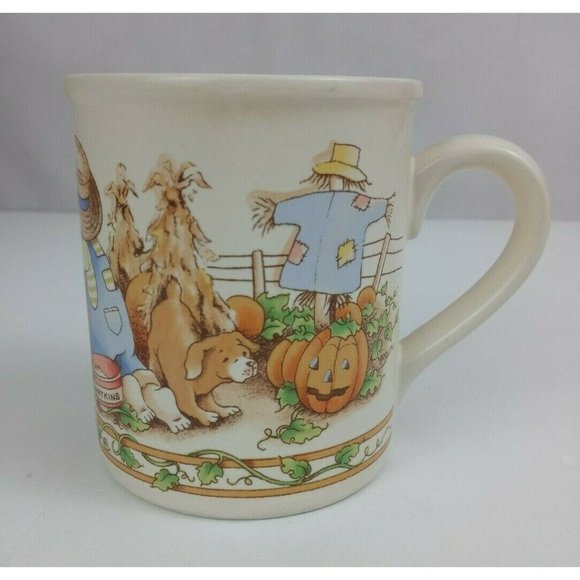 Vintage 1990 Watkins Country Kids Sharing Is Fun Coffee Cup Mug Collectible - Picture 1 of 7